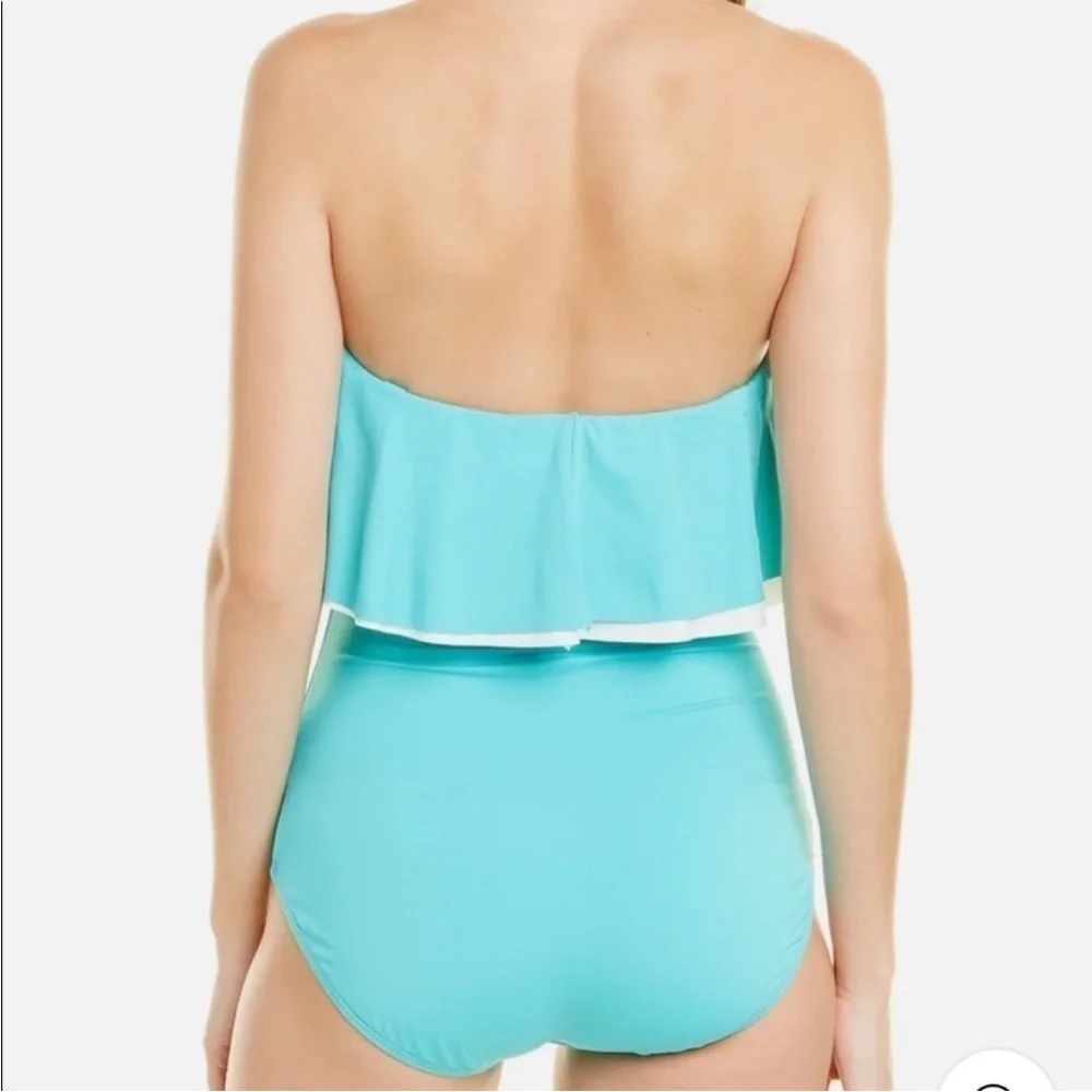 Coco Reef AQUA Contours Ruffled One-Piece‎ Swimsuit Size 10 (34D) - Picture 2 of 13